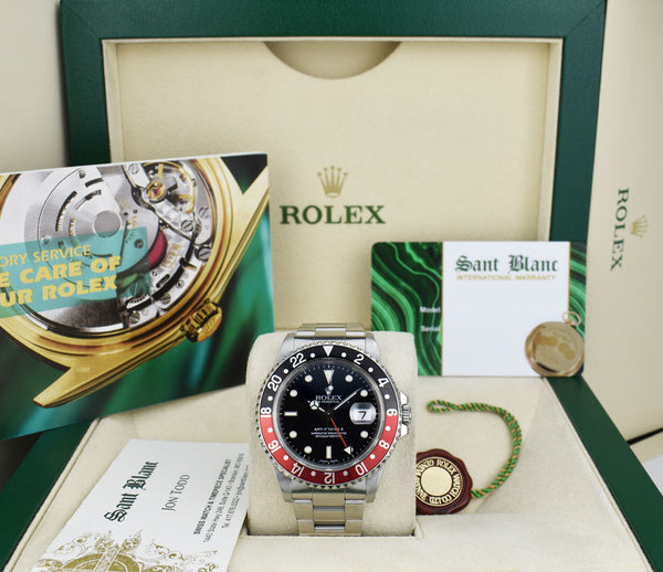 ROLEX Stainless Steel GMT Master II Coke Bezel Swiss Made Dial
