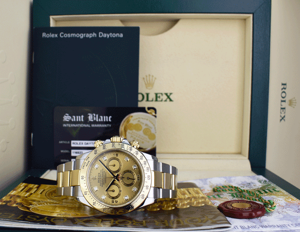 Rolex full sales gold daytona luxury