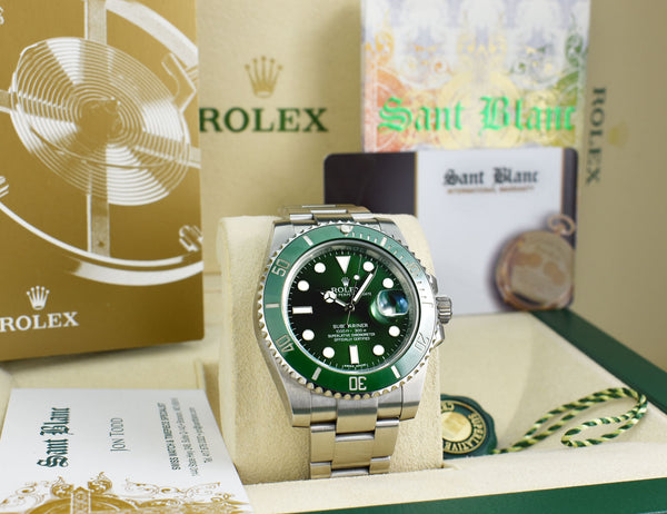 Rolex Submariner Date "The Hulk" 40mm Steel Green Dial &  Green Bezel 116610LV