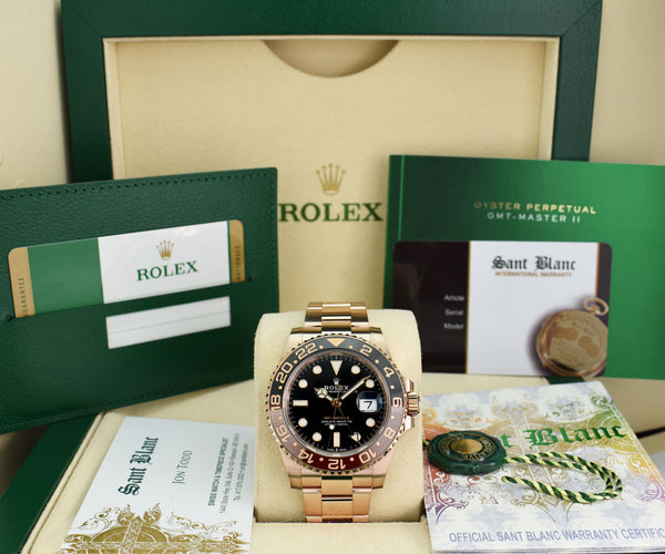 ミュゼ セット ROLEX 18kt Rose Gold GMT Master II 