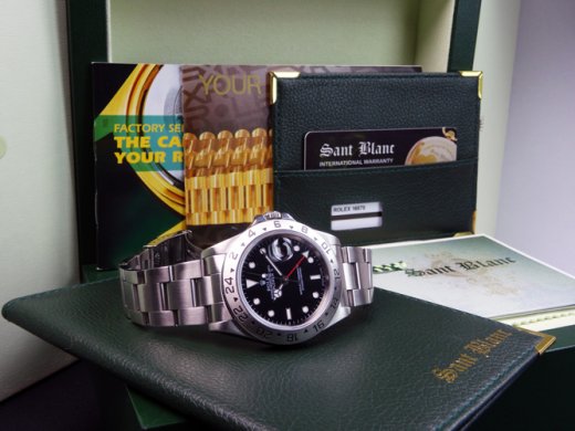 ROLEX 40mm Stainless Steel Explorer II Black Index Dial Model