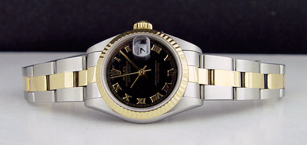 69173 ROLEX（ロレックス） デイトジャスト ブラックピラミッド