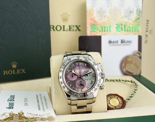 Rolex daytona tahitian outlet mother of pearl