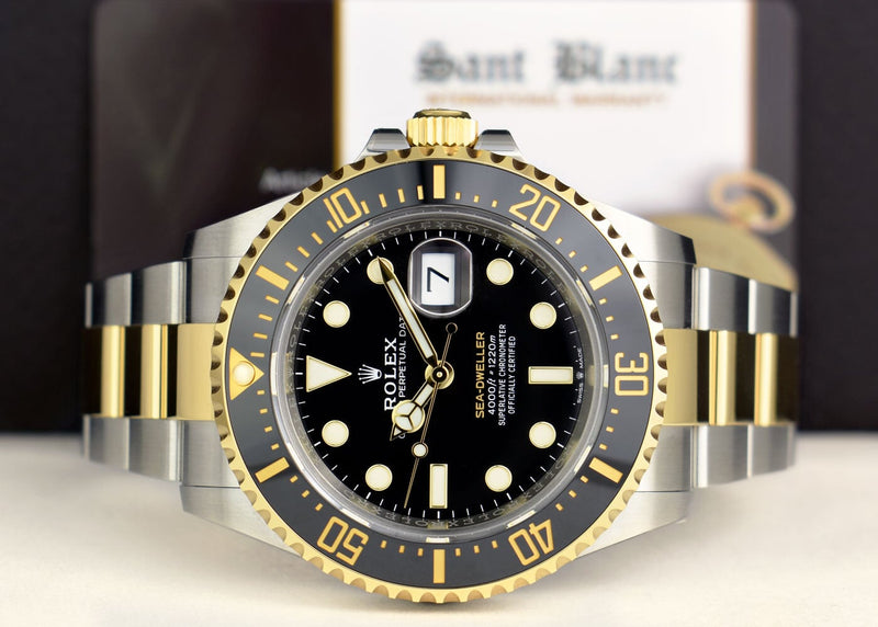 Rolex 18kt Gold & Stainless Sea Dweller Black Dial Model 126603