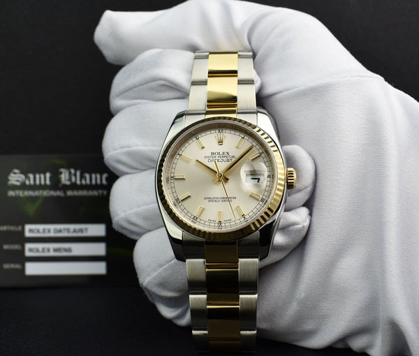 Rolex datejust best sale or acier