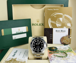 ROLEX 44mm Stainless Steel Deepsea SeaDweller Black Dial Model 126660