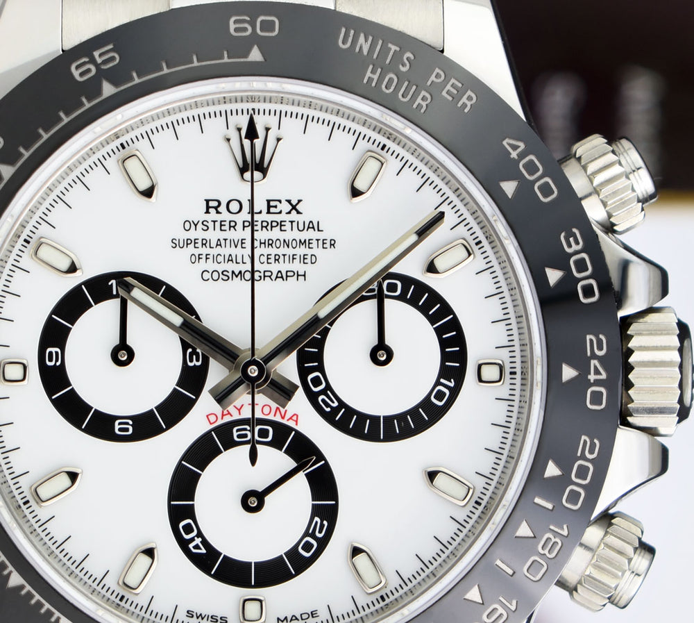 マーシャルバッチセット 46588) Rolex Daytona 116518 18K Ceramic Black Diamond Dial 2021