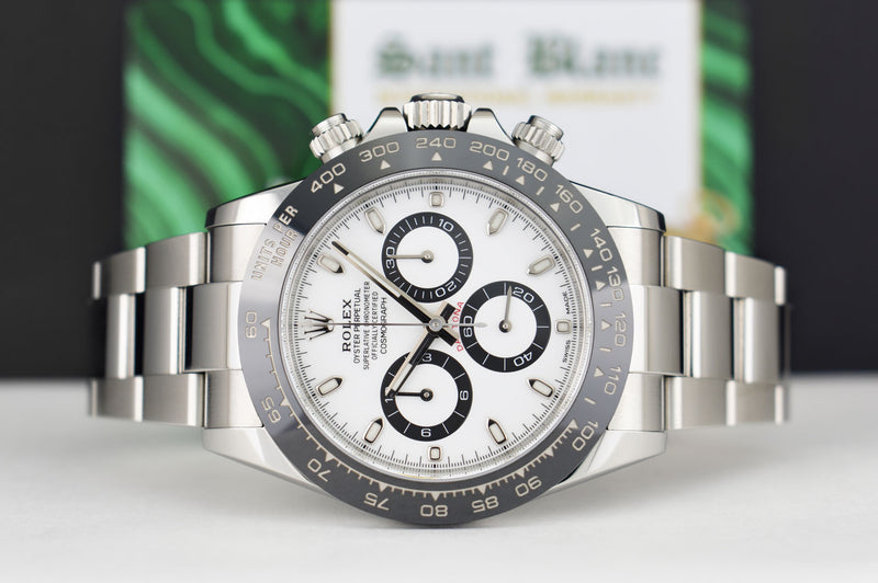 ROLEX 40mm Stainless Steel & Ceramic Daytona White Dial Model 116500LN