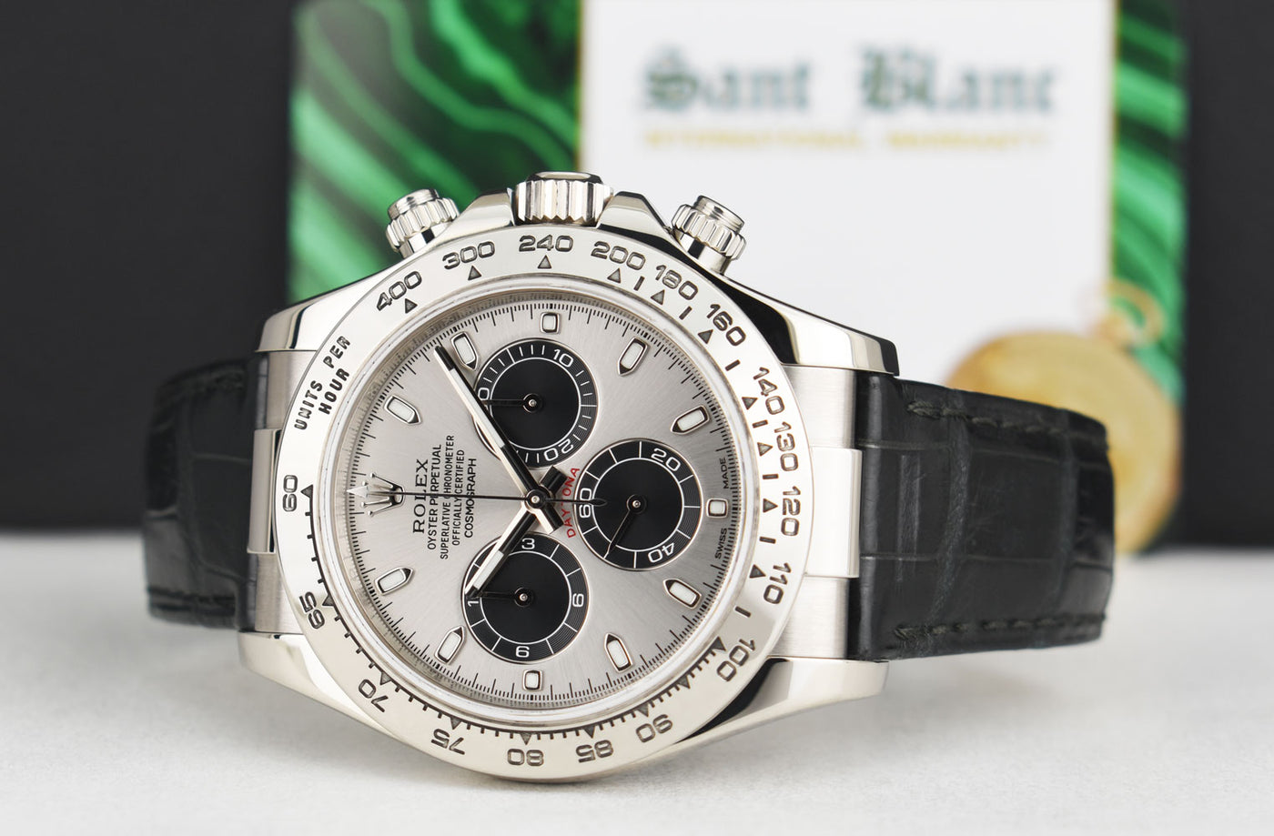 〇 ROLEX Daytona 116519 クロコベルト FZ8420 Rolex Rolex Cosmograph Daytona (Reference 116519). A White