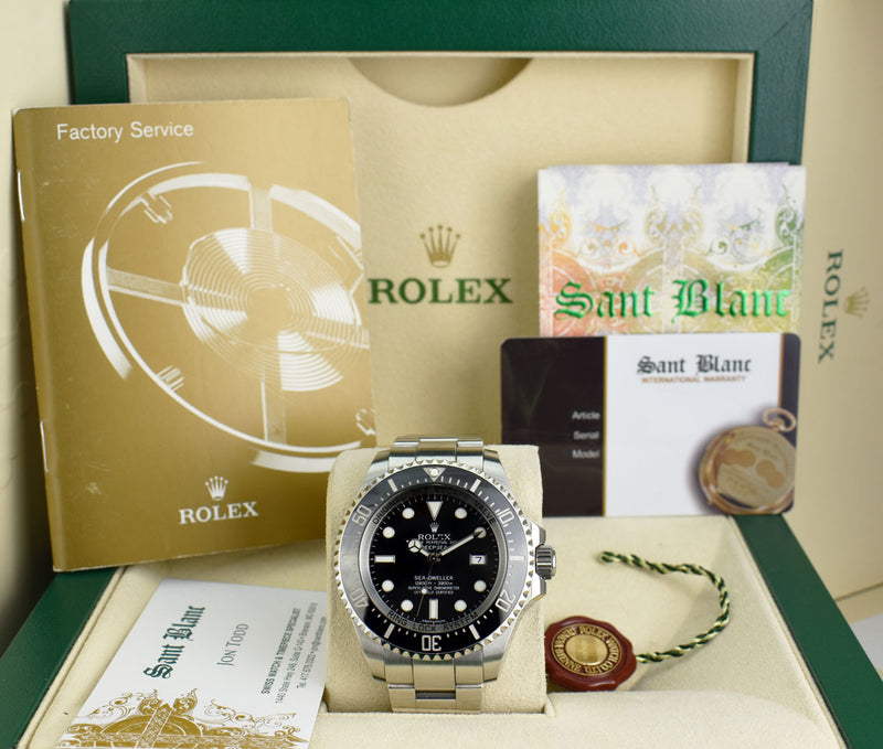 ROLEX 44mm Stainless Steel Deepsea Sea Dweller Black Dial Model 116660