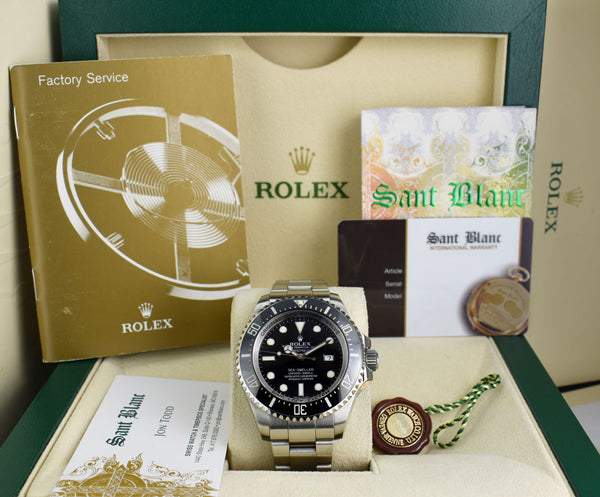 ROLEX Stainless Steel DEEPSEA Sea Dweller Black Dial Model 116660