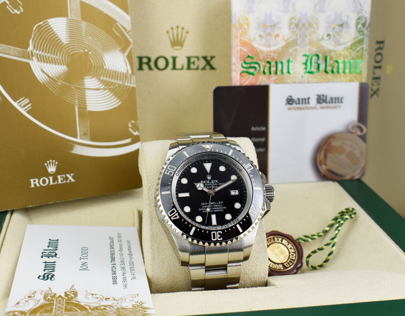 ROLEX Stainless Steel DEEPSEA Sea Dweller Black Dial Model 116660