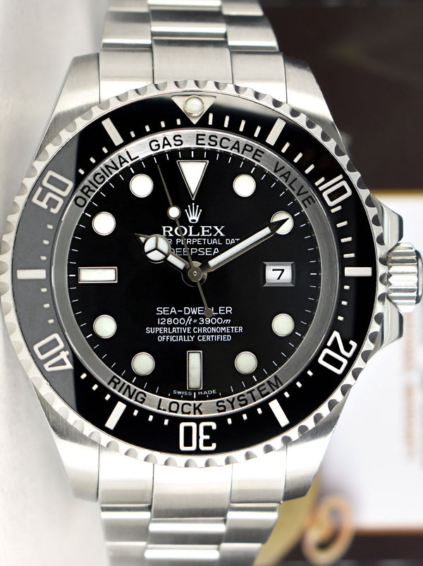 ROLEX Stainless Steel DEEPSEA Sea Dweller Black Dial Model 116660