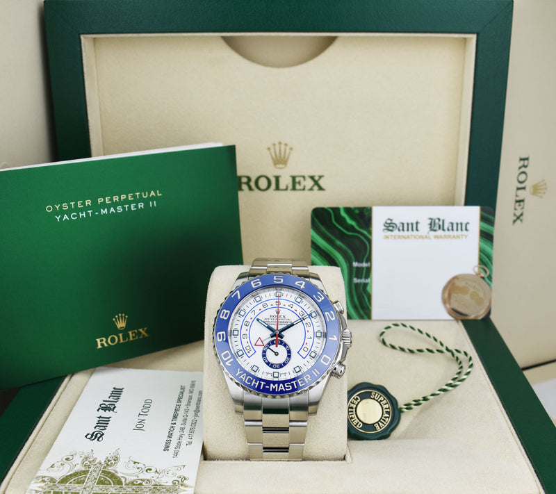 ROLEX 44mm Stainless YachtMaster II Model 116680