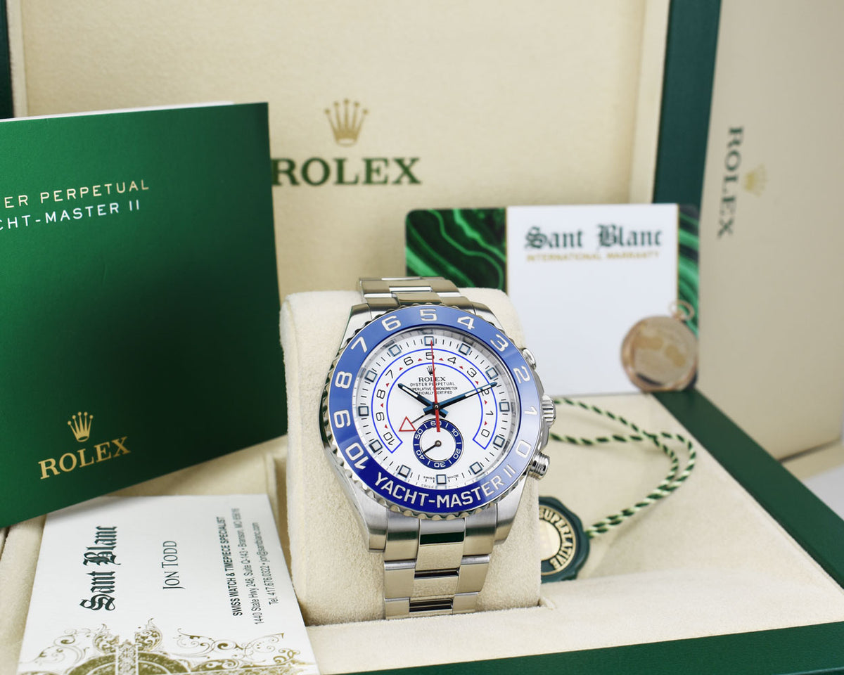 ROLEX 44mm Stainless YachtMaster II Model 116680 – Sant Blanc