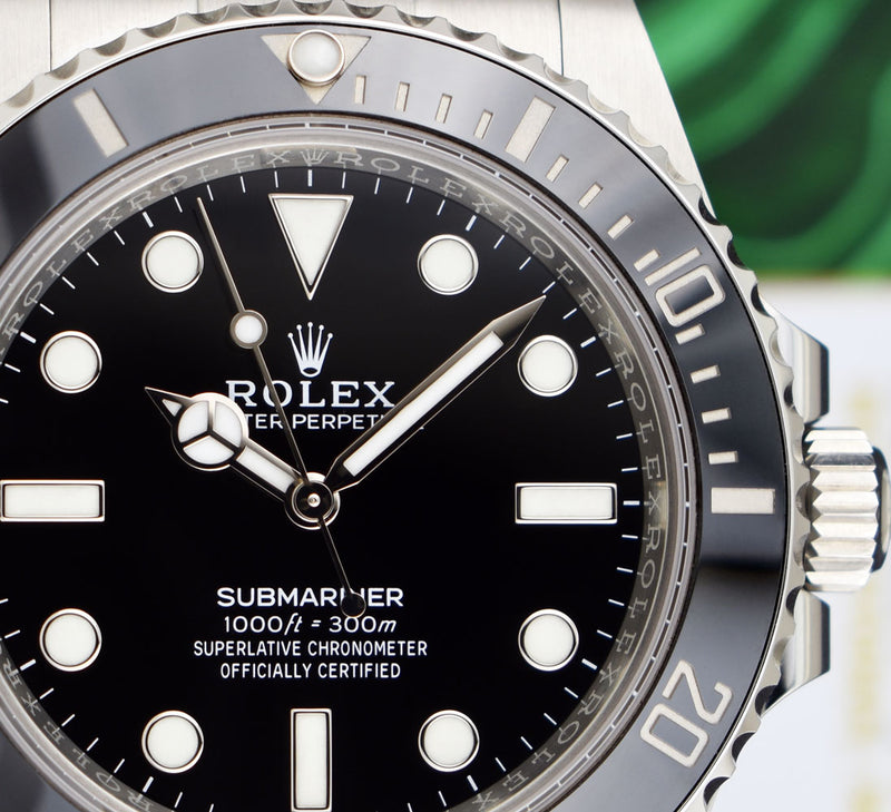 ROLEX Mens Stainless Steel Submariner 41 Black Dial Model 124060