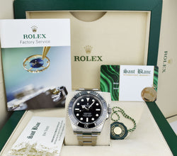 ROLEX Mens Stainless Steel Submariner 41 Black Dial Model 124060