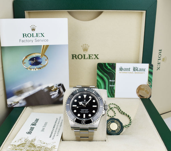 ROLEX Mens Stainless Steel Submariner 41 Black Dial Model 124060