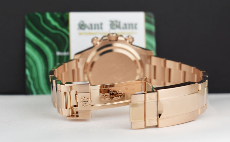 ROLEX 2024 18kt Rose Gold Daytona Black Panda Box & Card Model 126505