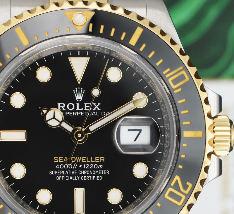 ROLEX 43mm 18kt Gold & Stainless Steel SeaDweller with Card Model 126603