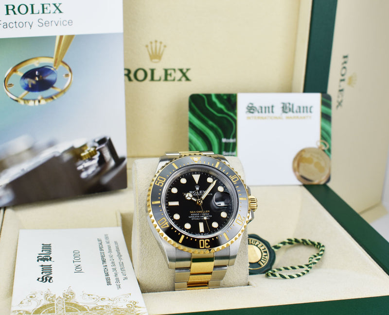 ROLEX 43mm 18kt Gold & Stainless Steel SeaDweller with Card Model 126603