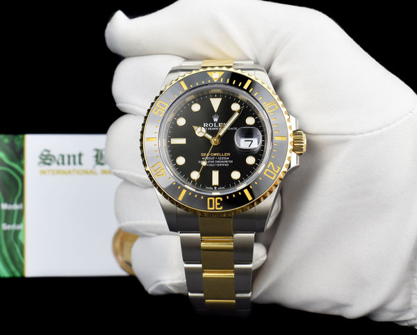 ROLEX 43mm 18kt Gold & Stainless Steel SeaDweller with Card Model 126603