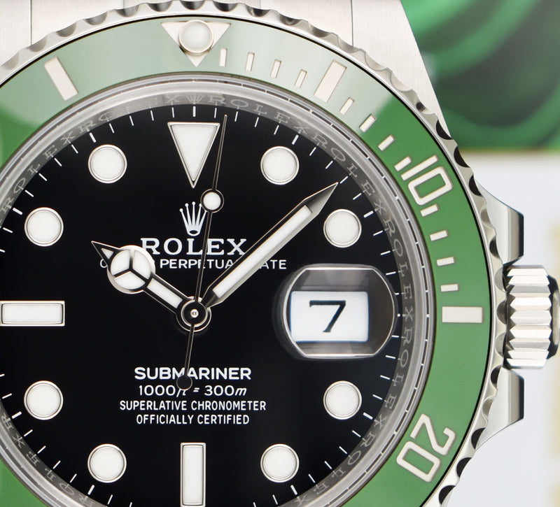 ROLEX 41mm Stainless Submariner MK 2 Green Bezel "Kermit" Model 126610LV