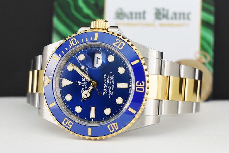 ROLEX 18kt Gold & Stainless Steel Submariner 41 Blue Box/Books Model 126613LB