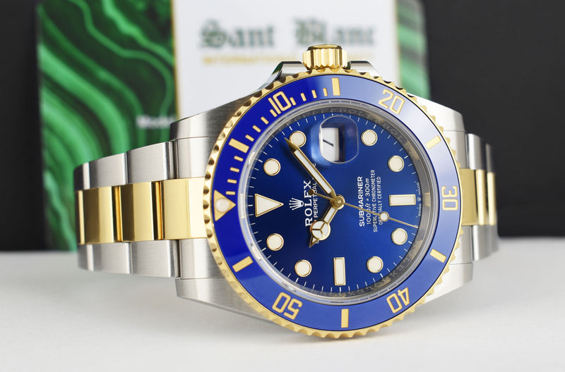 ROLEX 18kt Gold & Stainless Steel Submariner 41 Blue Box/Books Model 126613LB