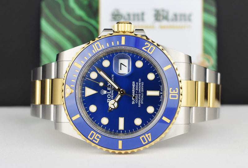 ROLEX 18kt Gold & Stainless Steel Submariner 41 Blue Box/Books Model 126613LB