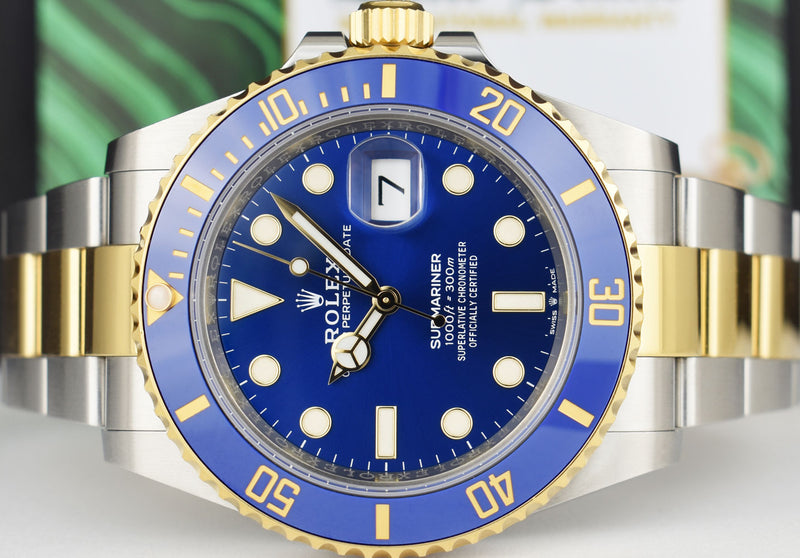 ROLEX 18kt Gold & Stainless Steel Submariner 41 Blue Box/Books Model 126613LB