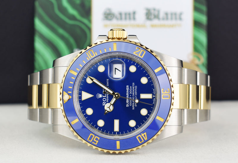 ROLEX 18kt Gold & Stainless Steel Submariner 41 Blue Dial with Card Model 126613 LB