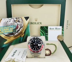 ROLEX Stainless Steel GMT Master II Coke Bezel Swiss Made Dial Model 16710