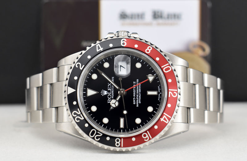 Vintage Stainless Steel GMT Master II Coke Bezel SEL Model 16710