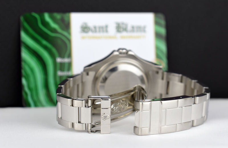 Rolex 35mm Mid-size Platinum & Stainless Steel Yachmaster Platinum Dial Model 168622