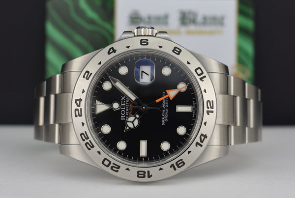 ROLEX Stainless Steel Explorer II Black Dial Model 216570