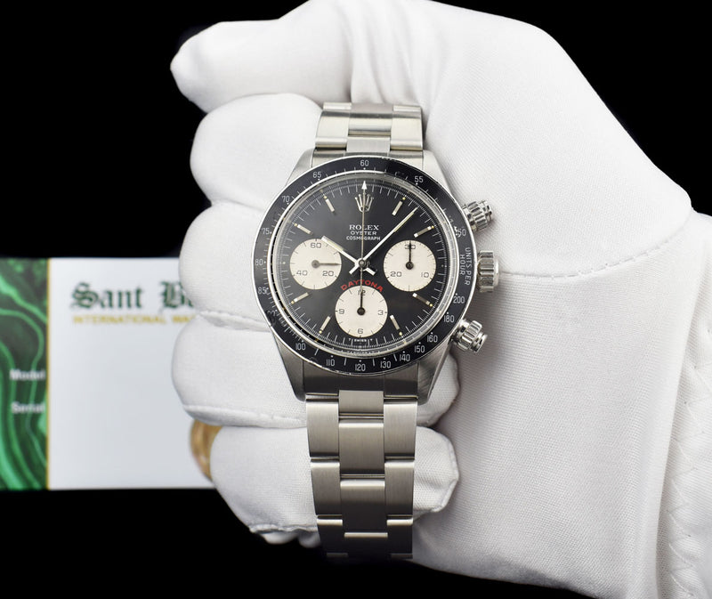 Rare Rolex Stainless Steel Daytona "Big Red" Reverse Panda Dial - Atelier Restoration - Model 6263