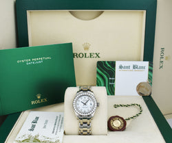 ROLEX Rehaut 29mm 18kt White Gold Masterpiece White Diamond Model 80299