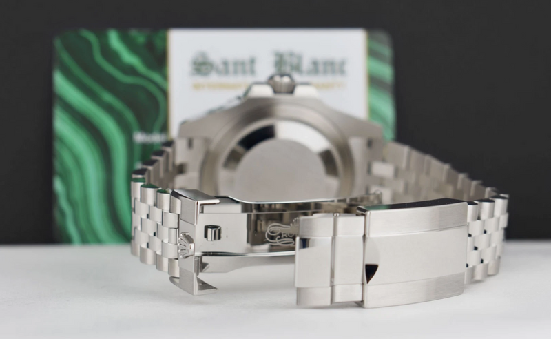 ROLEX Unworn Stainless Steel GMT Master II Bruce Wayne Card Model 126710 GRNR