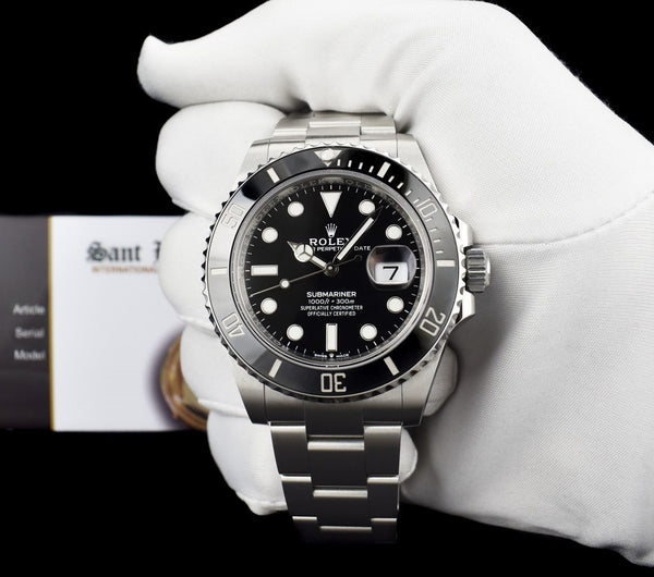 ROLEX 2021 41mm Stainless Steel Submariner Black Dial w/ Box & Card Model 126610LN