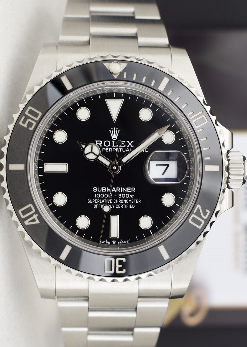 ROLEX 2021 41mm Stainless Steel Submariner Black Dial w/ Box & Card Model 126610LN