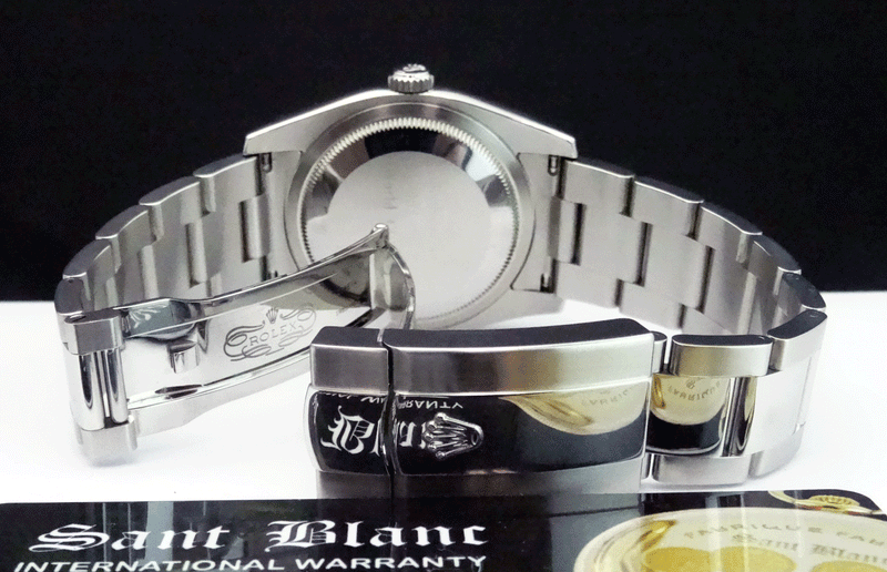 ROLEX Mens Stainless Steel DateJust Oyster Bracelet Model 116200