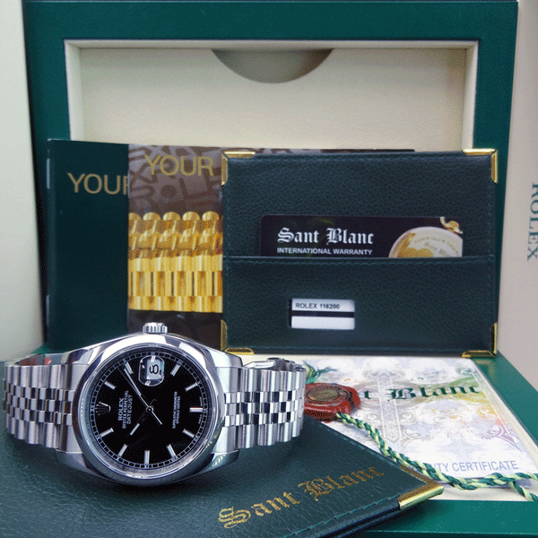 Rolex 116200 black clearance dial