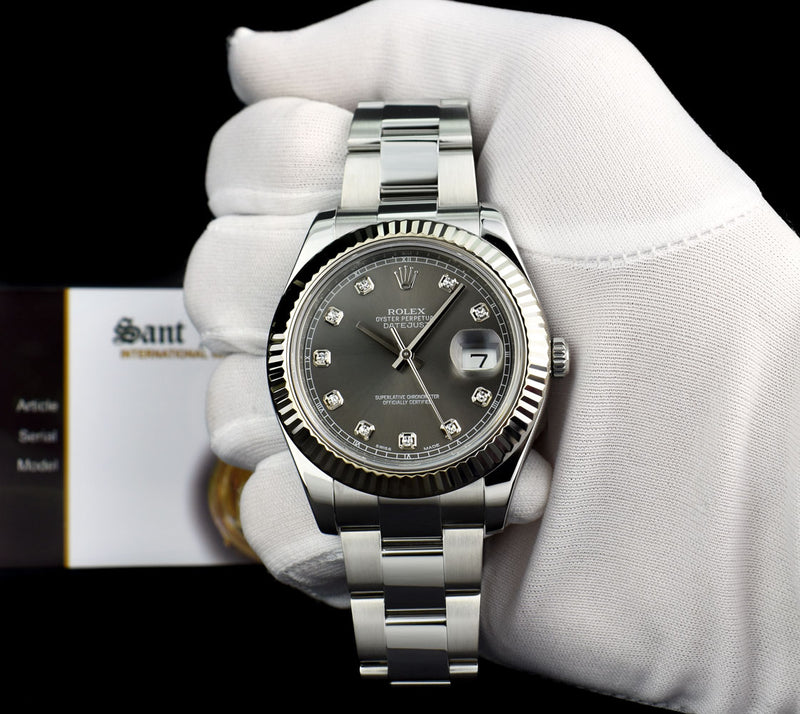 Rolex datejust 2 rhodium Clearance