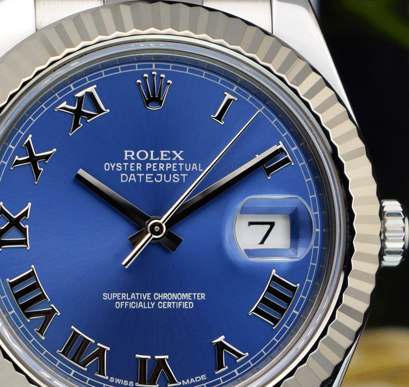 Rolex sales 116334 blue