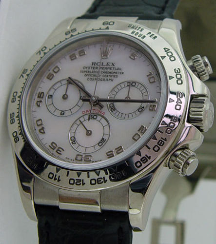 〇 ROLEX Daytona 116519 クロコベルト FZ8420 Rolex Rolex Cosmograph Daytona (Reference 116519). A White