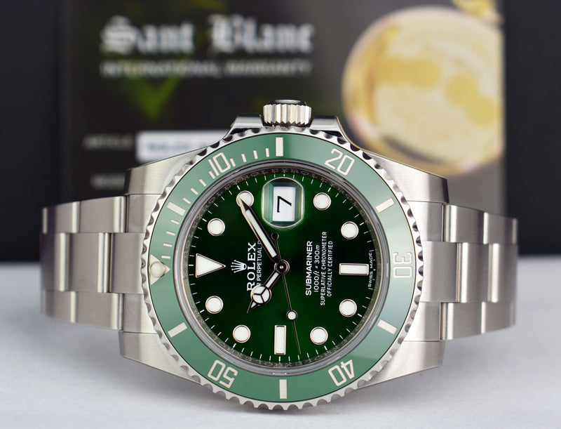 ROLEX The "Hulk" 40mm Stainless Steel Ceramic Submariner Green Dial Model 116610 LV