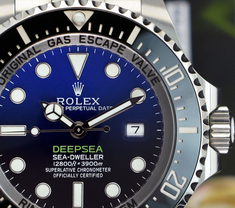 ROLEX James Cameron Stainless Deepsea SeaDweller Blue Gradient Model 116660