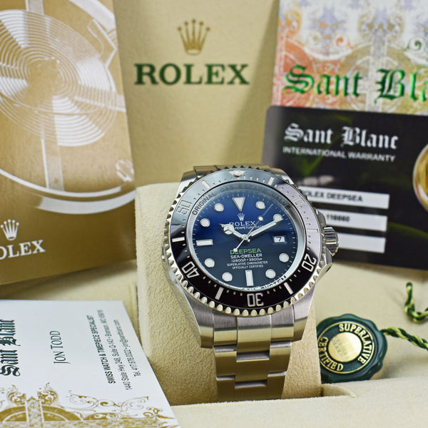 ROLEX James Cameron Stainless Deepsea SeaDweller Blue Gradient