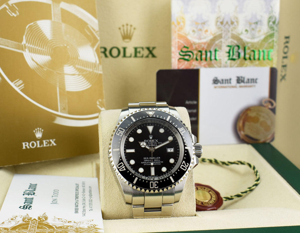 ROLEX 44mm Steel Deepsea Sea Dweller Black Dial Model – Sant Blanc